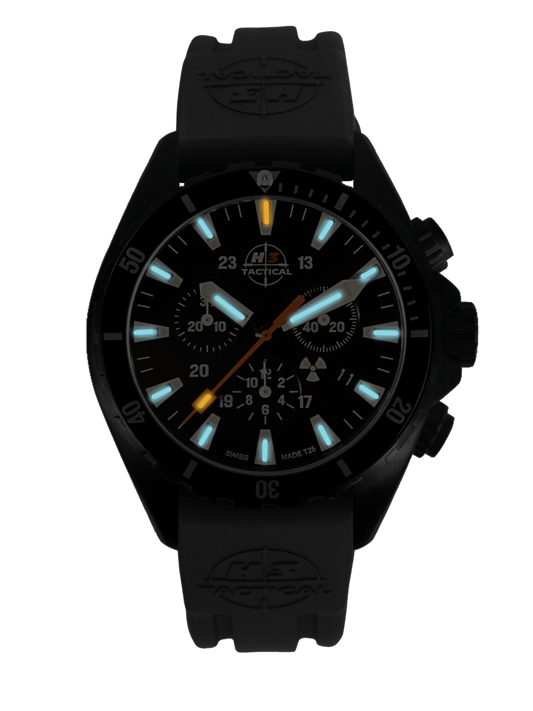 H3TACTICAL Trooper Diver Chronograph H3 Uhr mit Silikonband