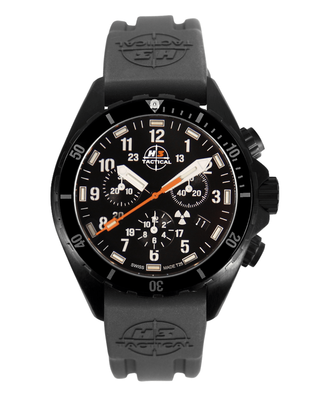 H3TACTICAL Trooper Diver Chronograph H3 Uhr mit Silikonband