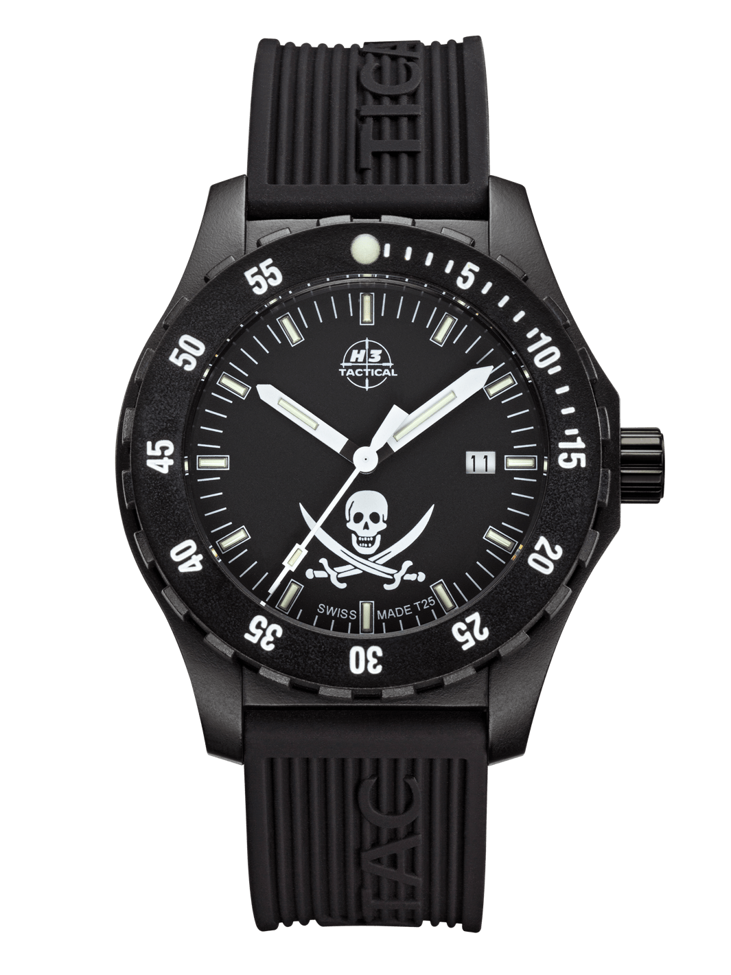 H3TACTICAL Legends "Pirat" H3 Uhr mit Silikonband