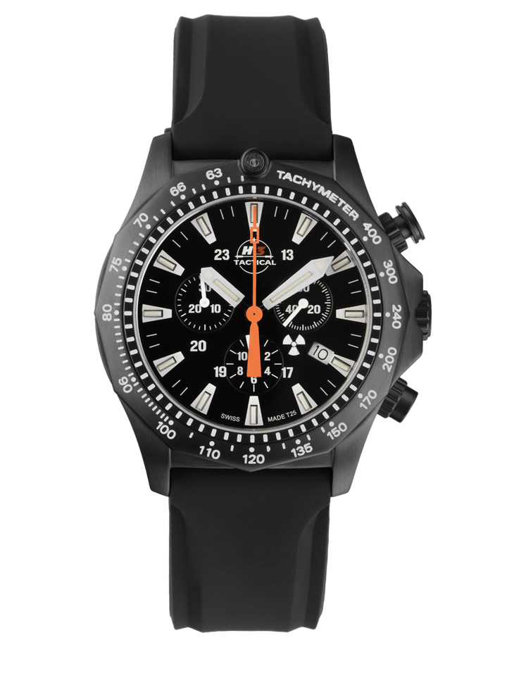 H3TACTICAL Trooper Chronograph H3 Uhr mit Silikonband