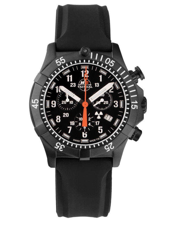 H3TACTICAL Commander Chronograph H3 Uhr mit Silikonband