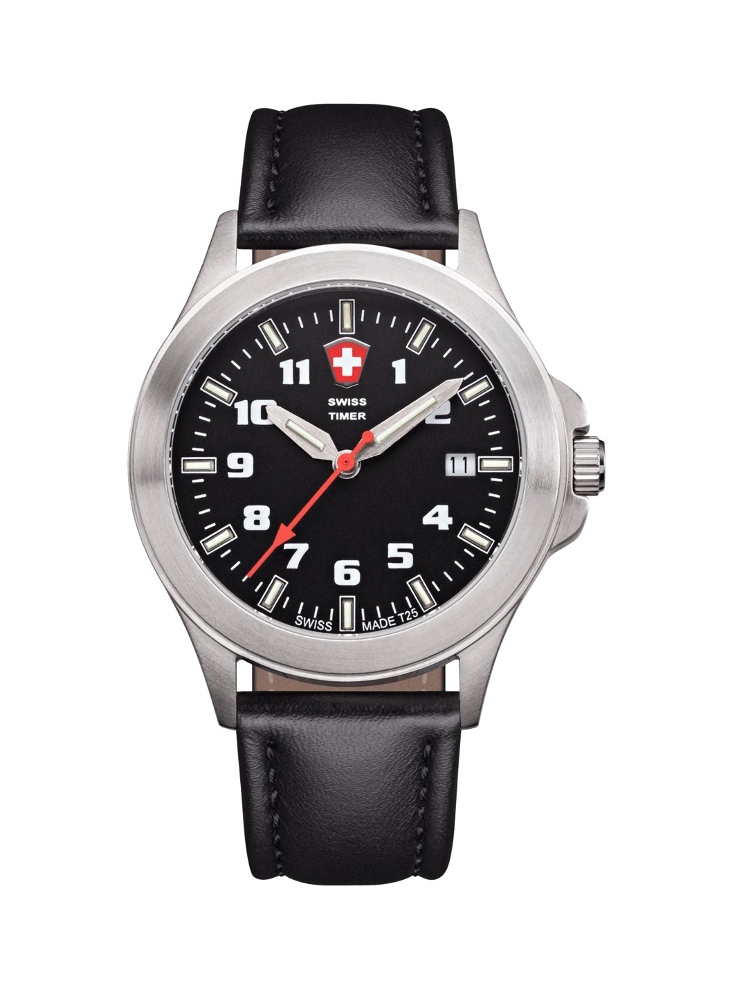 SWISS TIMER Classic H3 Uhr mit Lederband