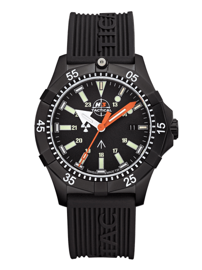 H3TACTICAL Commander Diver H3 Uhr mit Silikonband