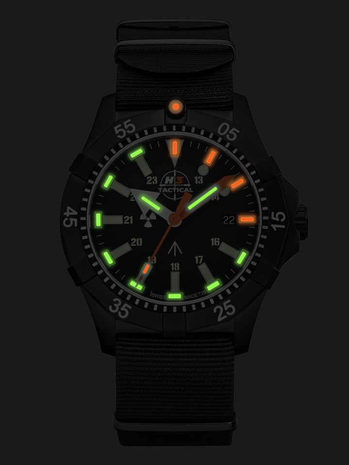 H3TACTICAL Commander Diver H3 Uhr mit Natoband