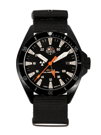 H3TACTICAL Trooper Diver GMT H3 Uhr mit Natoband