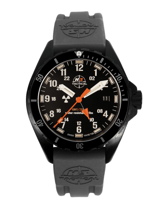 H3TACTICAL Trooper Diver GMT H3 Uhr mit Silikonband