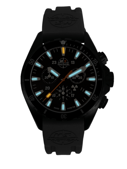 H3TACTICAL Trooper Diver Chronograph H3 Uhr mit Silikonband