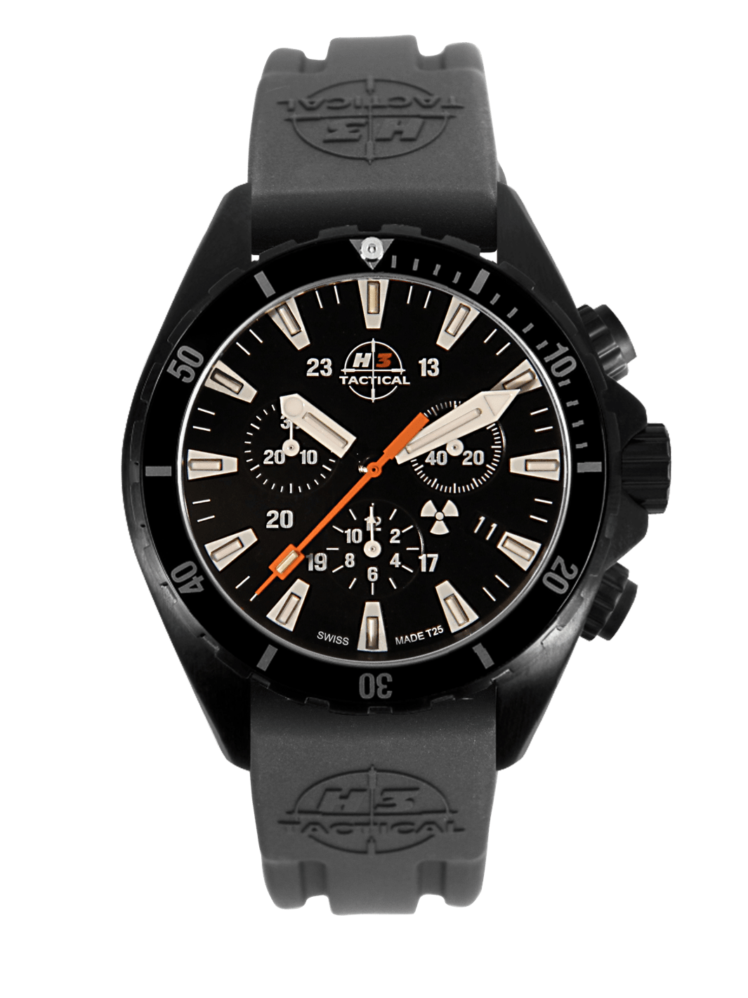 H3TACTICAL Trooper Diver Chronograph H3 Uhr mit Silikonband