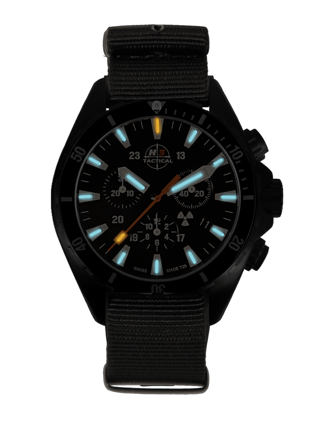 H3TACTICAL Trooper Diver Chronograph H3 Uhr mit Natoband