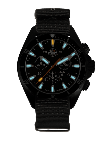 H3TACTICAL Trooper Diver Chronograph H3 Uhr mit Natoband