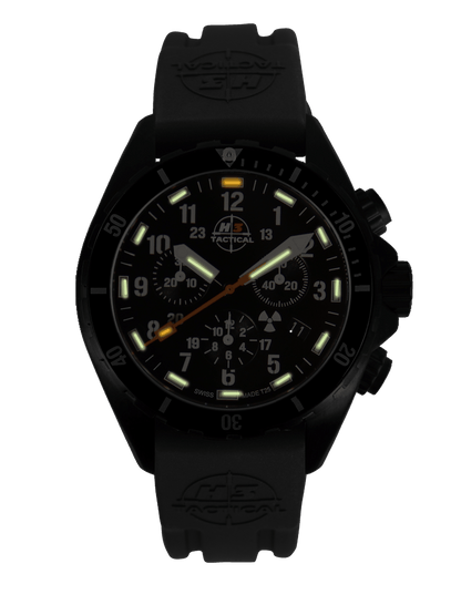 H3TACTICAL Trooper Diver Chronograph H3 Uhr mit Silikonband