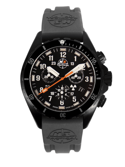 H3TACTICAL Trooper Diver Chronograph H3 Uhr mit Silikonband