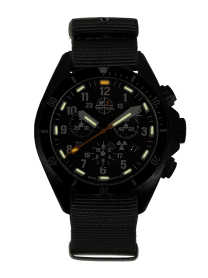 H3TACTICAL Trooper Diver Chronograph H3 Uhr mit Natoband