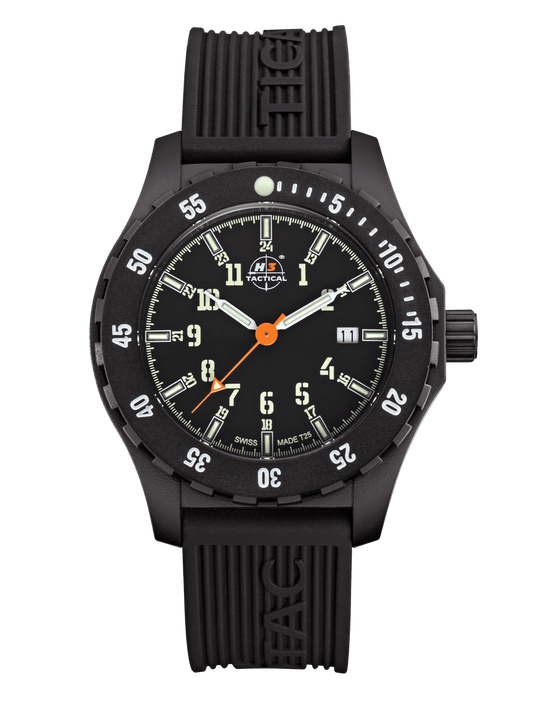 H3TACTICAL Trooper Carbon White H3 Uhr mit Silikonband