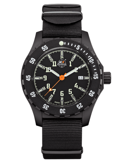 H3TACTICAL Trooper Carbon White H3 Uhr mit Natoband