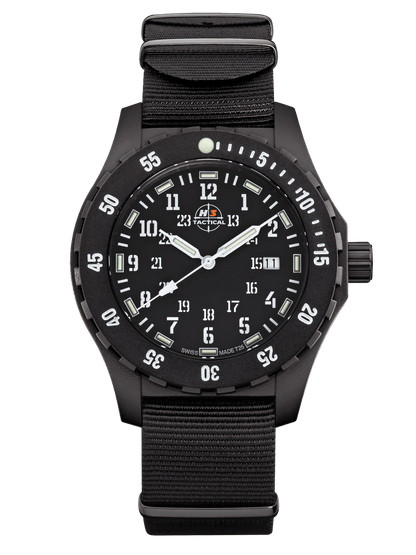 H3TACTICAL Trooper Carbon White H3 Uhr mit Natoband