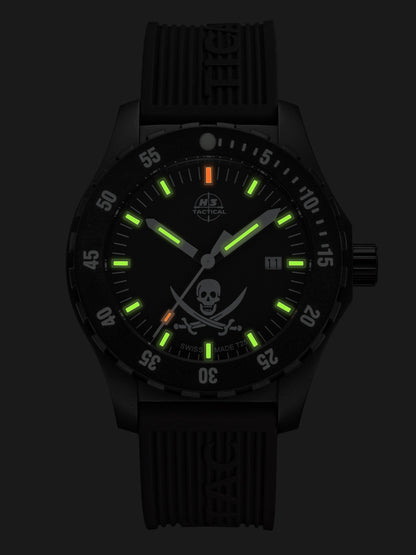 H3TACTICAL Legends "Pirat" H3 Uhr mit Silikonband