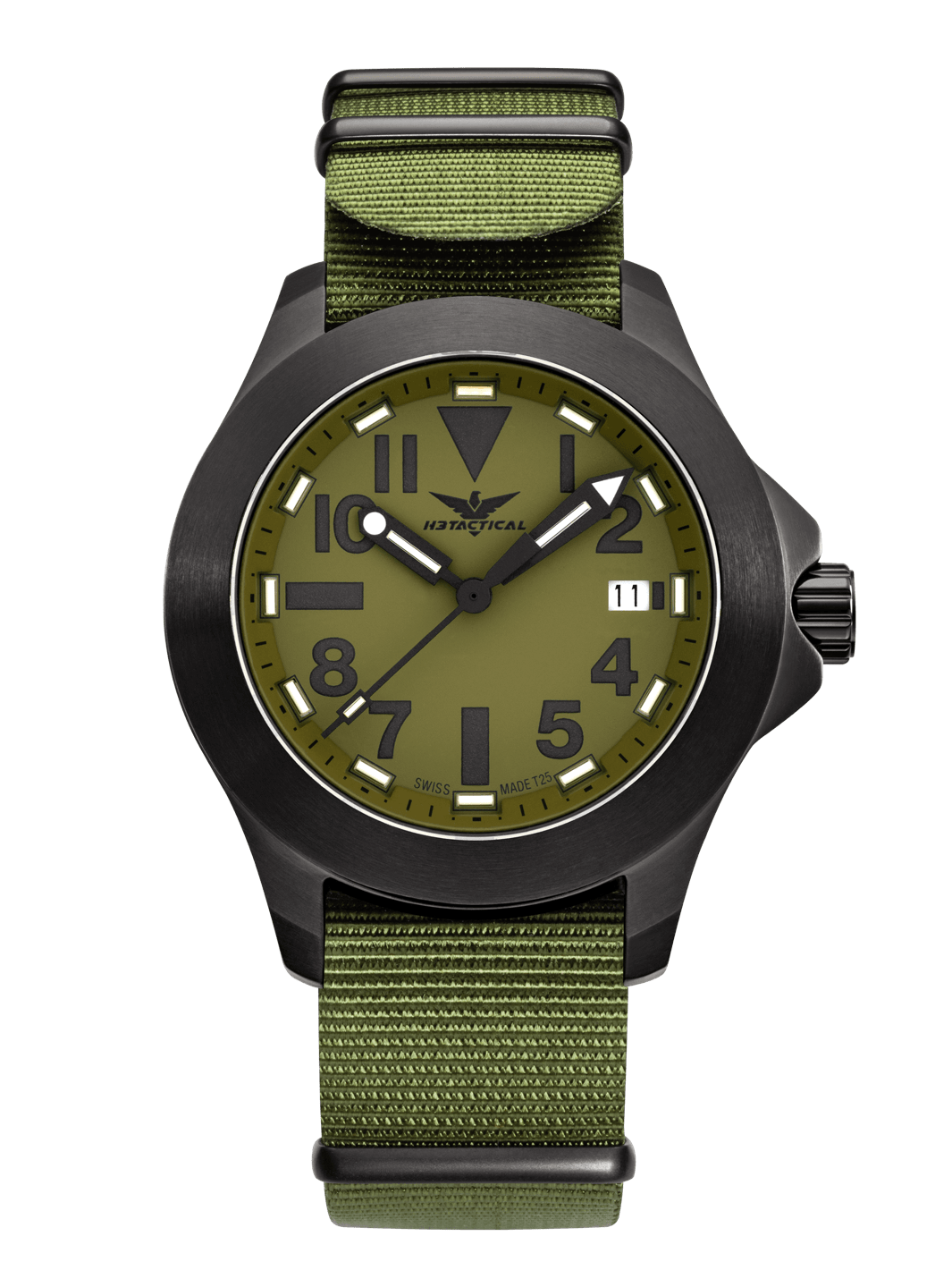 H3TACTICAL Trooper Commando Olive Drab H3 Uhr mit Natoband