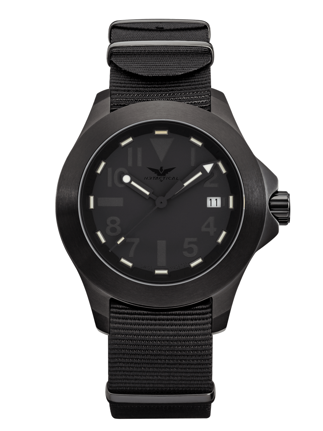 H3TACTICAL Trooper Commando Black H3 Uhr mit Natoband