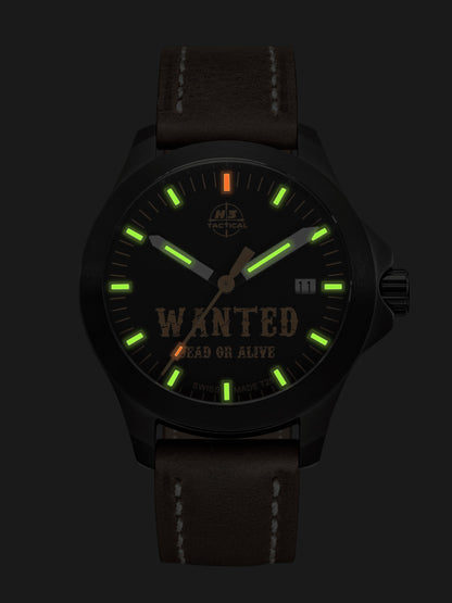 H3TACTICAL Legends "Wanted" H3 Uhr mit Lederband