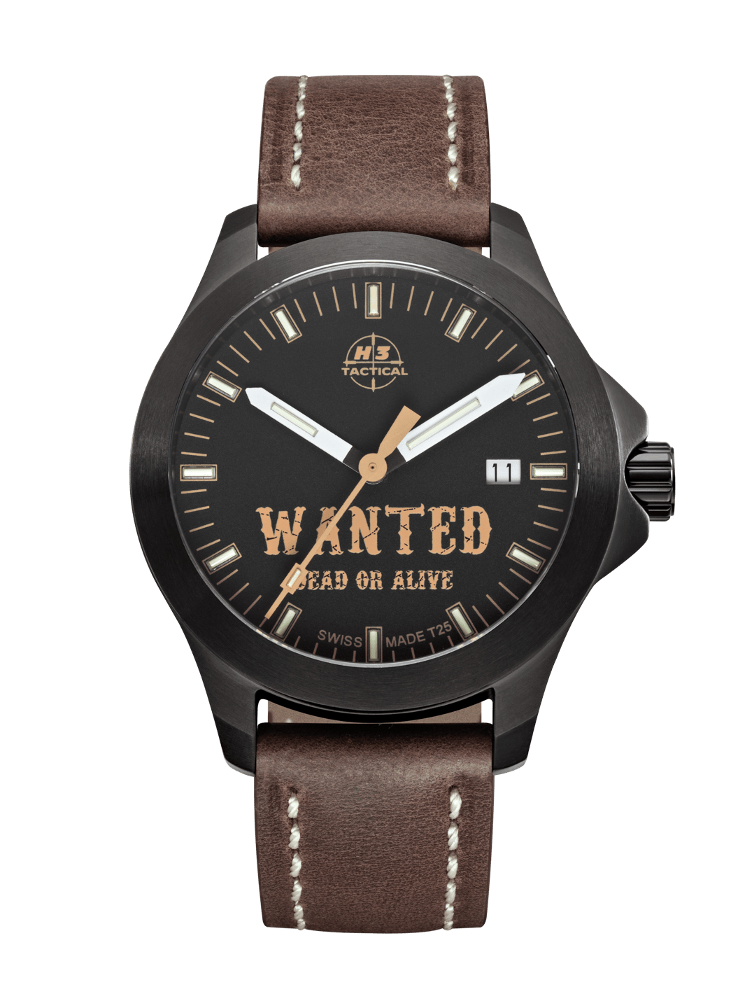 H3TACTICAL Legends "Wanted" H3 Uhr mit Lederband