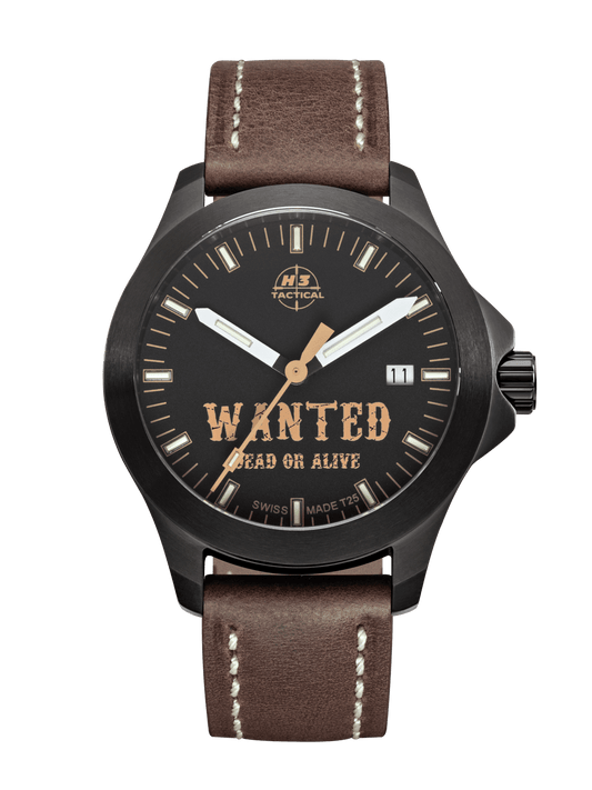 H3TACTICAL Legends "Wanted" H3 Uhr mit Lederband