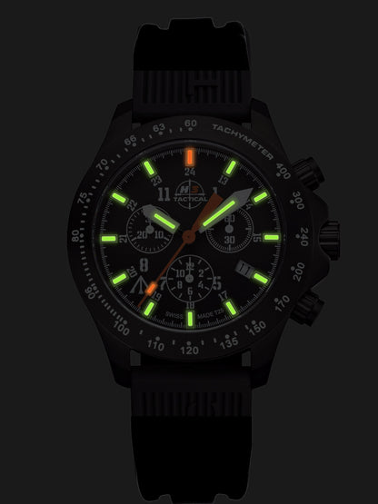 H3TACTICAL Trooper Chronograph H3 Uhr mit Silikonband