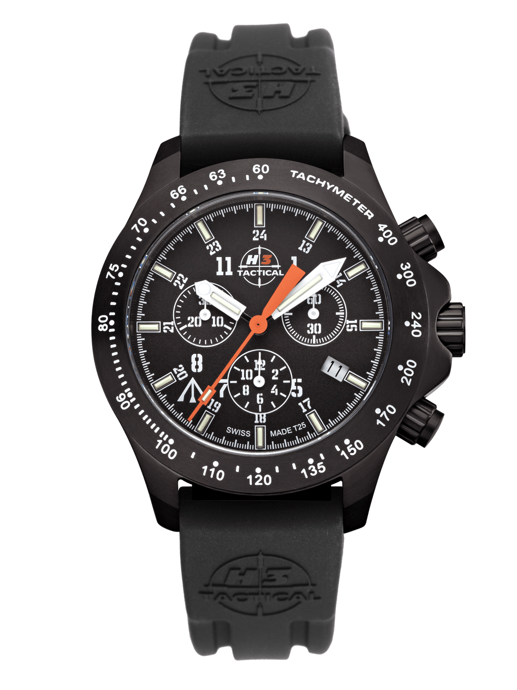 H3TACTICAL Trooper Chronograph H3 Uhr mit Silikonband