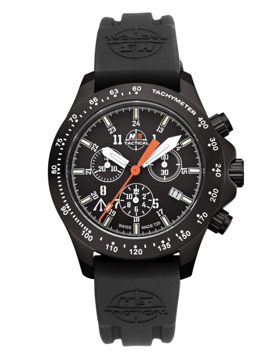 H3TACTICAL Trooper Chronograph H3 Uhr mit Silikonband