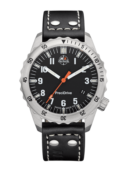 H3TACTICAL S.W.A.T. Diver H3 Uhr mit Lederband