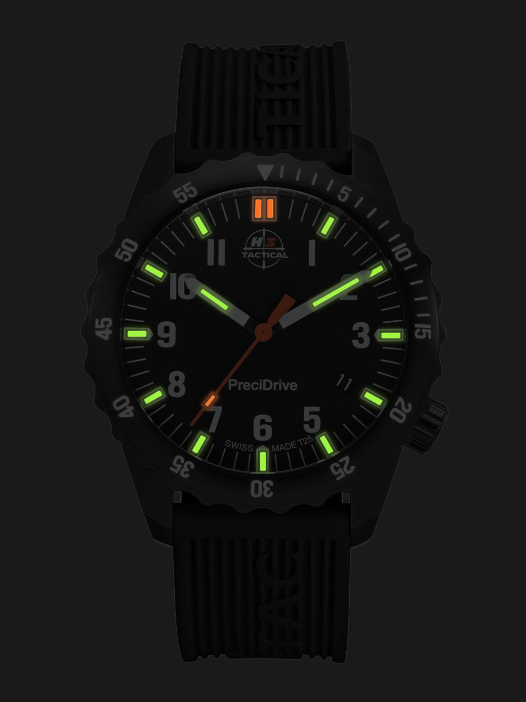 H3TACTICAL S.W.A.T. Diver H3 Uhr mit Silikonband