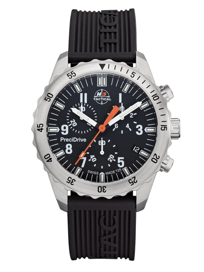 H3TACTICAL S.W.A.T. Diver Chronograph H3 Uhr mit Silikonband