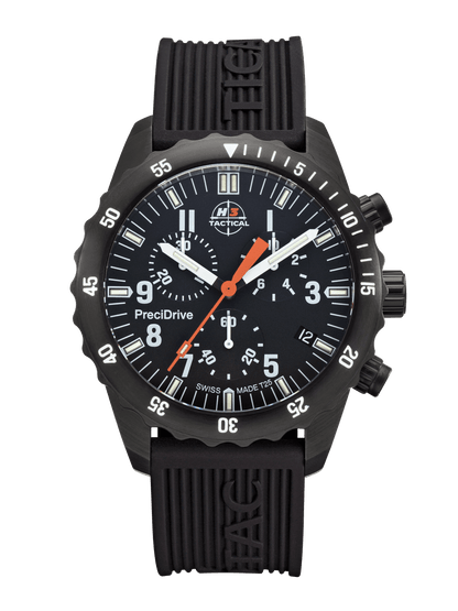 H3TACTICAL S.W.A.T. Diver Chronograph H3 Uhr mit Silikonband