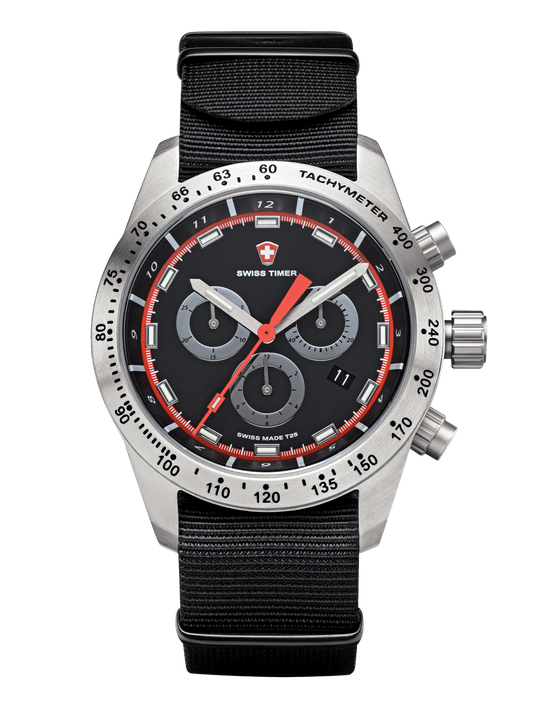 SWISS TIMER Racing Chronograph H3 Uhr mit Natoband