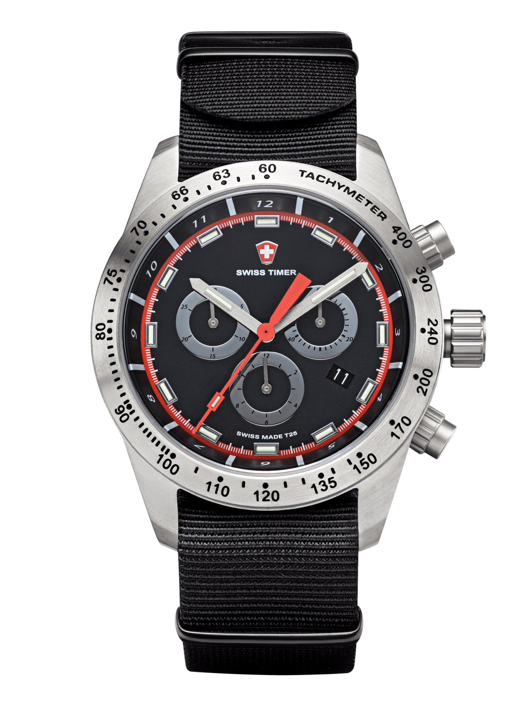 SWISS TIMER Racing Chronograph H3 Uhr mit Natoband
